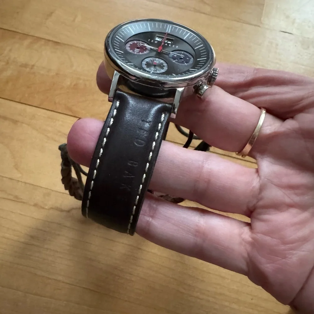 Ted Baker Brown and Silver Men's Watch - Picture 3 of 5